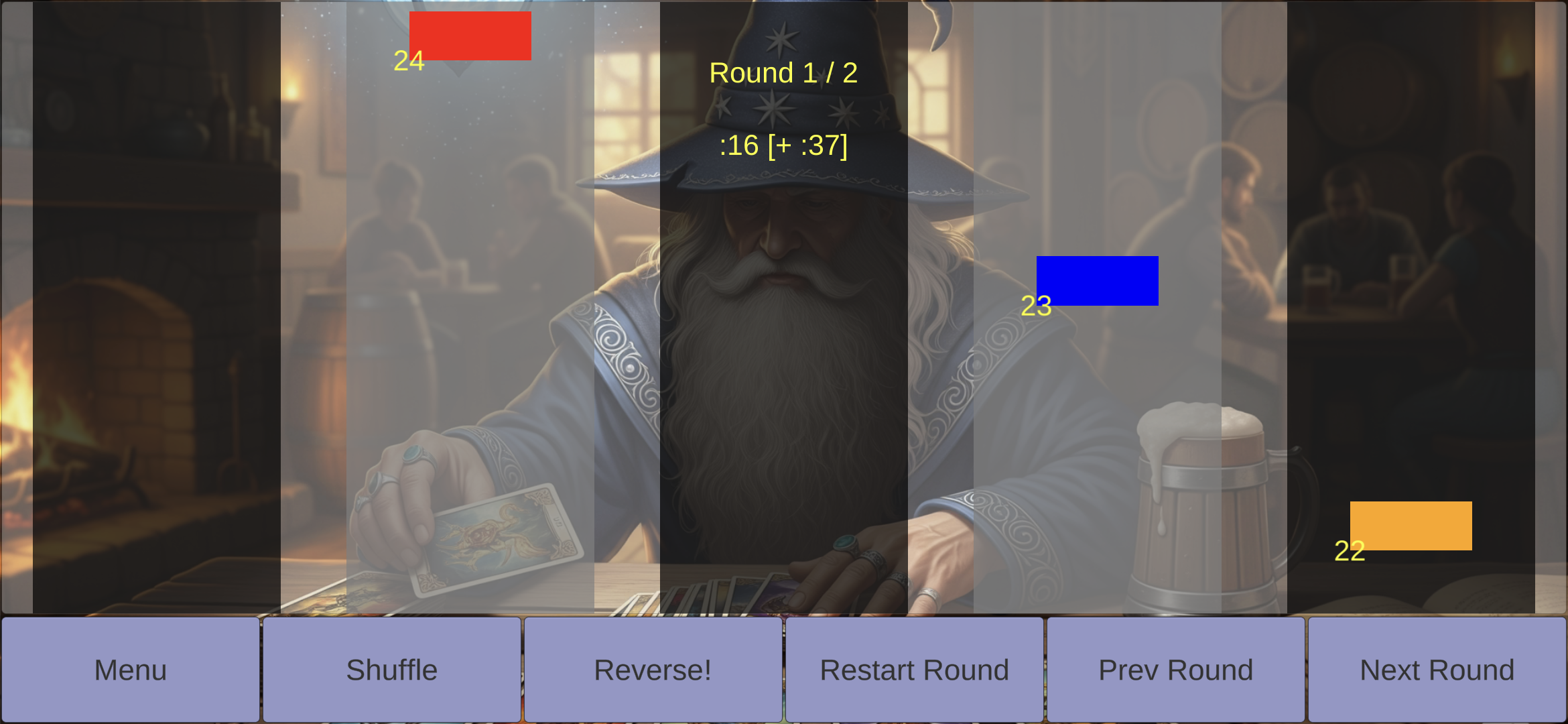 Shuffle Hero gameplay - Round 1/2
